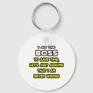 Funny Boss T-Shirts en Gifts Sleutelhanger