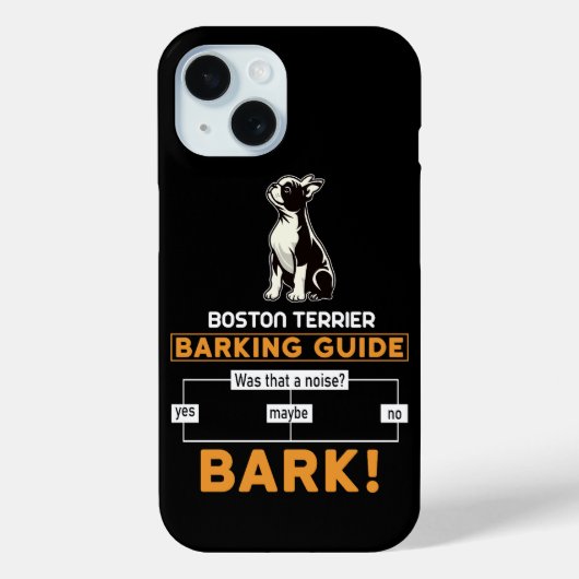 Funny Boston Terrier Dog Case-Mate iPhone Case (Achterkant)