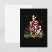 Funny Boston Terrier Dog Kerstmis Gift RSVP Kaartje (Voorkant / Achterkant)