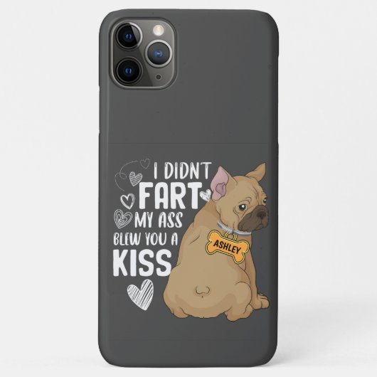 Funny Boston Terrier Fart Kiss Cool Hondenliefhebb Case-Mate iPhone Case (Achterkant)