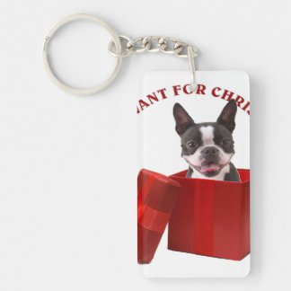 Funny Boston Terrier Gift for Pet Lover Sleutelhanger