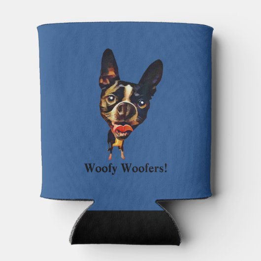 Funny Boston Terrier Koelbox Blikjeskoeler (Achterkant)