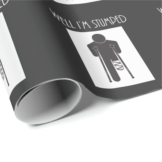 Funny Bot Ampututation Recovery Amputee krijgt goe Cadeaupapier (Rol Hoek)