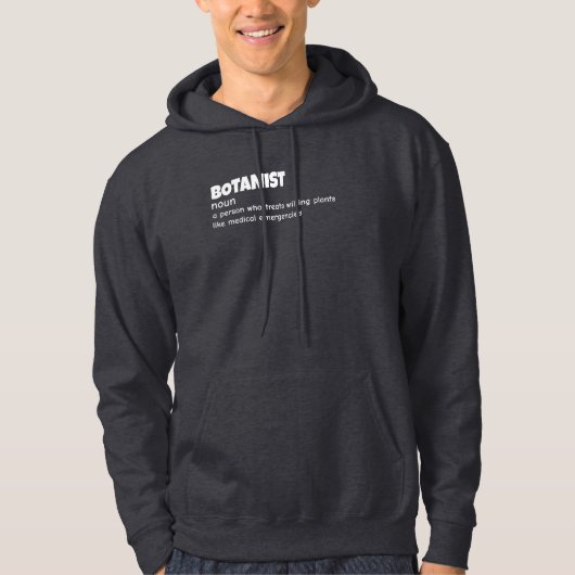 Funny Botaniste Sweat - shirt à capuche de définit (Devant)