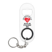 Funny Bottle Open voor Introverted People Mini Flessenopener (Voorkant)