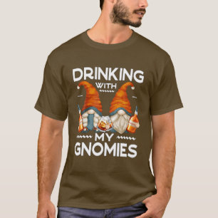 Funny Bourbon Gnomen voor mannen - Drink met mijn  T-shirt