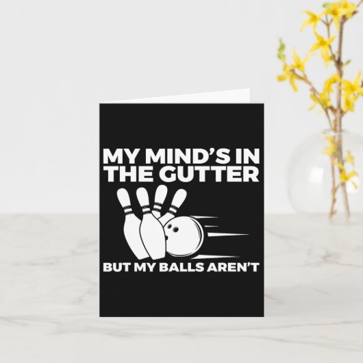 Funny Bowling 1 Kaart (Gele Bloem)