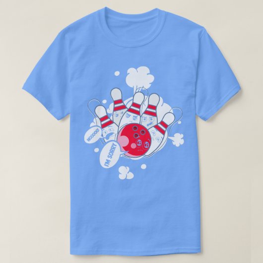 Funny Bowling Ball Bowling Bowling T-shirt (Design voorkant)