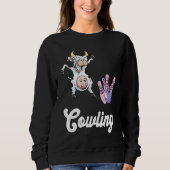Funny Bowling Bowler Cow Strike Bowling Team Bowli Trui (Voorkant)