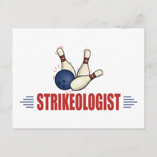 Funny Bowling Briefkaart