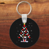Funny Bowling Christmas Tree Lights Xmas For Men W Sleutelhanger (Voorkant)