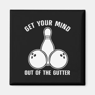 Funny Bowling Design for Men Kinder Bowling Lo Magneet