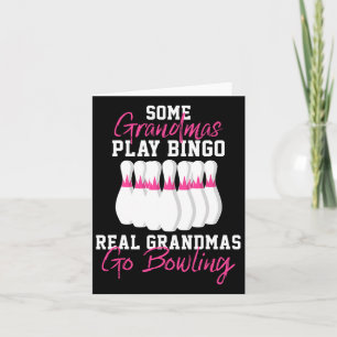 Funny Bowling Gift voor oma Kaart