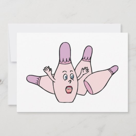 Funny Bowling Invitation Party (Devant)