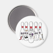 Funny Bowling Magneet (Voorkant / Achterkant)