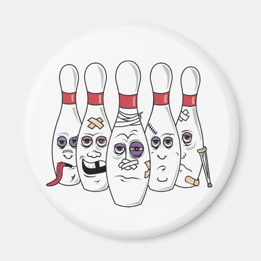 Funny Bowling Magneet (Voorkant)