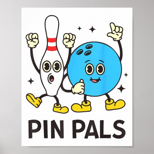 Funny Bowling N Pals Bowl Bowler Bowling Lover  Poster (Voorkant)