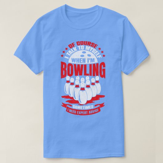 Funny Bowling Player Game Sport Bowler Gift T-shirt (Design voorkant)
