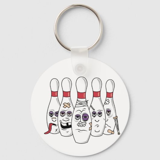 Funny Bowling Sleutelhanger (Voorkant)