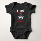 Funny Bowling Strike Loading Bowling Player Bowler Romper (Voorkant)