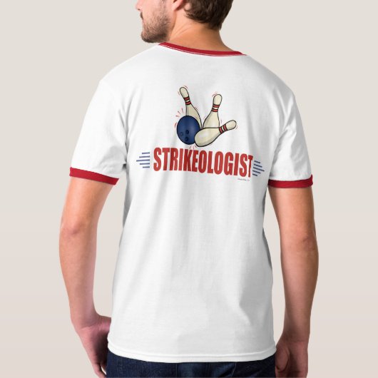 Funny Bowling T-shirt (Achterkant)