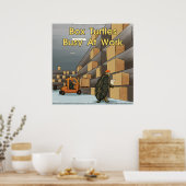 Funny Box Turtle Glossy Poster (Keuken)