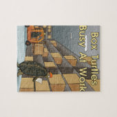 Funny Box Turtles op het werk Legpuzzel (Horizontaal)