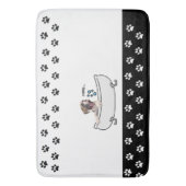 Funny Boxer Dog Bath Mat (Voorkant Verticaal)