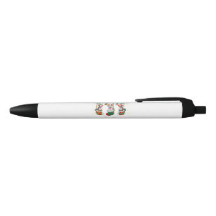 Funny Boxer-kerstlampjes Xmas Socket Hondenliefheb Zwarte Inkt Pen