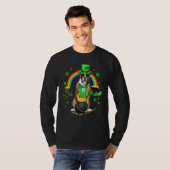 Funny Boxer Leprechaun Shamrock St Patrick's Day T-shirt (Voorkant volledig)
