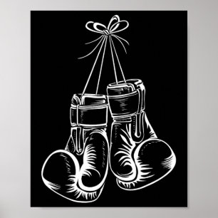 Funny Boxing Gift voor mannen Boxer-handschoenen Poster