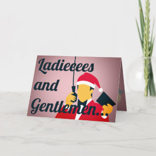 Funny boxing-koninklijk feestdagen kaart