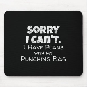 Funny Boxing Quote Design - Punch Bag Boxer Mem Muismat