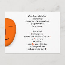 Funny Boy Time Machine die nooit Joke Humor LOL be