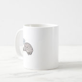 Funny Brain Drinking Coffee Mug - Cute Science & C (Devant gauche)