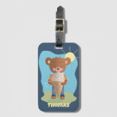 Funny Brain Freeze Kind Gepersonaliseerd Bagagelab Bagagelabel (Voorkant (verticaal))