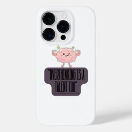 Funny Brain Power Apparel for Overthinkers Case-Mate iPhone 14 Pro Hoesje
