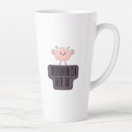 Funny Brain Power Apparel for Overthinkers Latte Mok