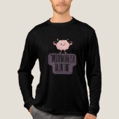 Funny Brain Power Apparel for Overthinkers  Tri-Blend Shirt (Voorkant volledig)