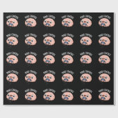 Funny Brain Pun Dark BG Cadeaupapier (Vlak)