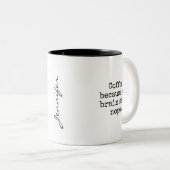 Funny Brain Said Nope Mug (Devant droit)