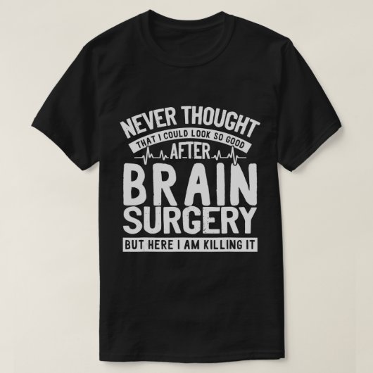Funny Brain Survivor Brain Awareness T-Shi T-shirt (Design voorkant)