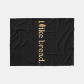 Funny Bread Lover Minimalist Sourdough Baking  Fleece Deken (Voorkant (Horizontaal))