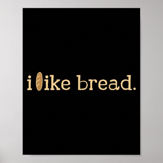 Funny Bread Lover Minimalist Sourdough Baking  Poster (Voorkant)