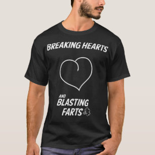 Funny Breaking Hearts en bladerende kunst  T-shirt