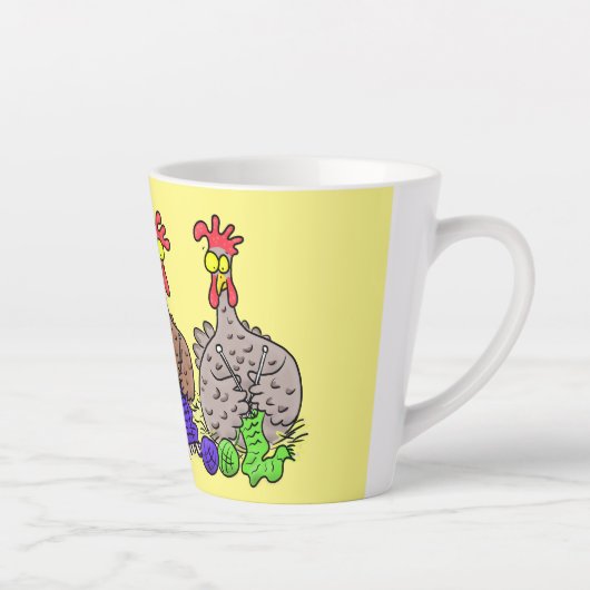 Funny breitting cartoon latte mok (Rechts)