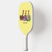Funny breitting cartoon pickleball paddle (Links)