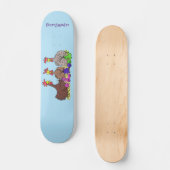 Funny breitting cartoon skateboard (Voorkant)