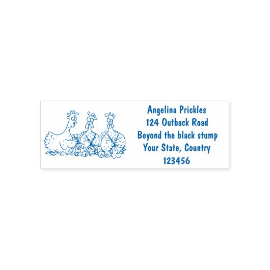 Funny breitting cartoon  zelfinktende stempel (Design)