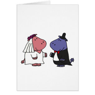 Funny Bride en Groom Wedding Cartoon